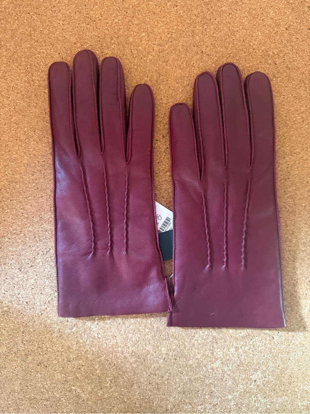 NWT J. Crew Women's Leather Gloves in Burgundy
